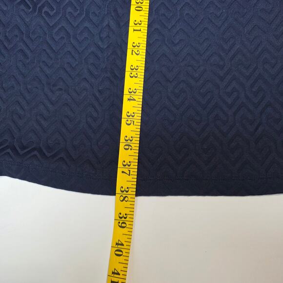 J.McLaughlin Sheath Dress Women XS Navy Textured Sleeveless Stretch Classic - Picture 12 of 12